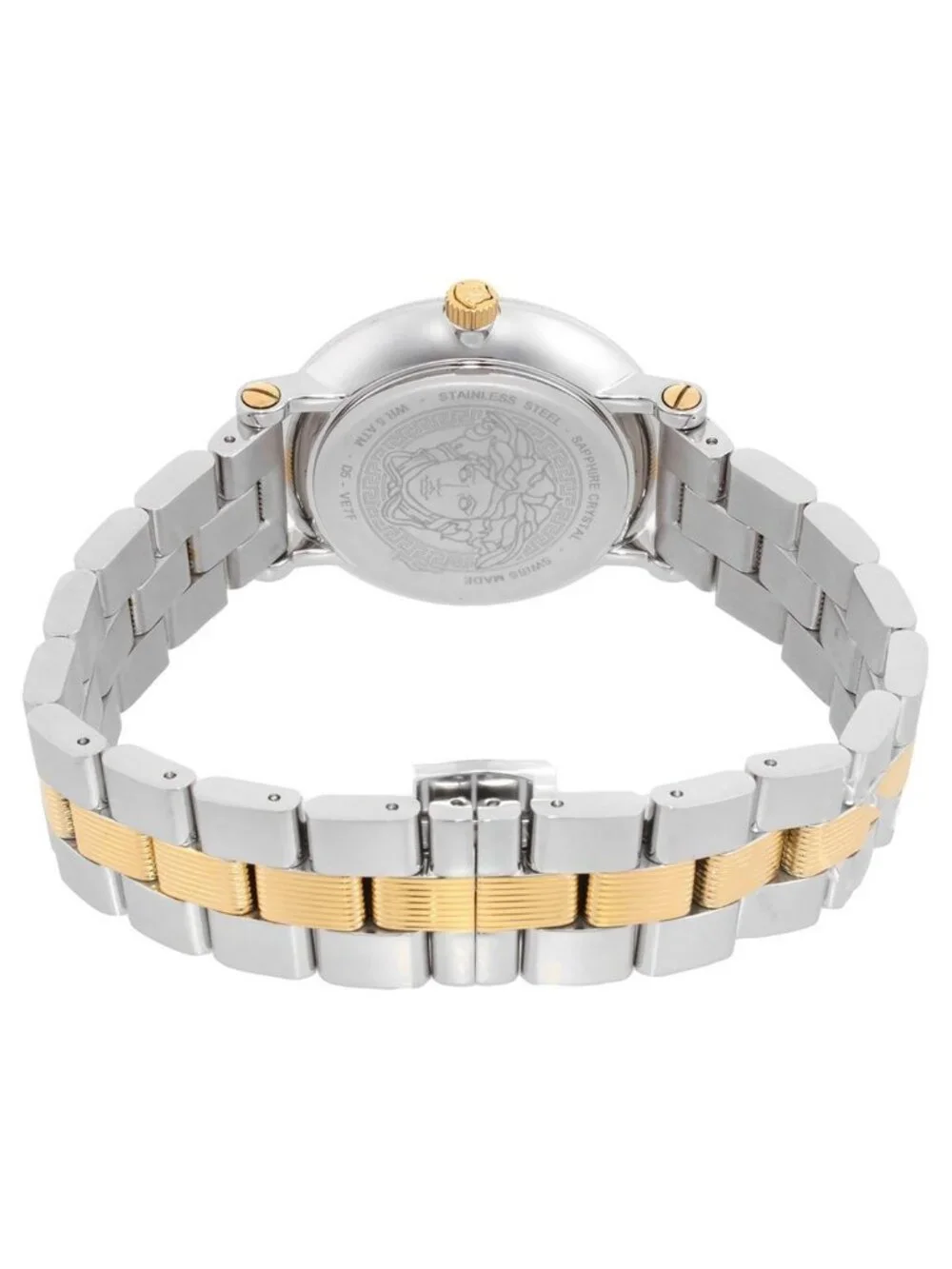 NWT Versace Greca Flourish Quartz Green Dial Ladies Watch